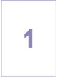 Kangaro-Etiketten – Universal – Inkjet-Laserkopie 210 x 297 mm – 25 Blatt – 1 Aufkleber pro Blatt – k-210297-25