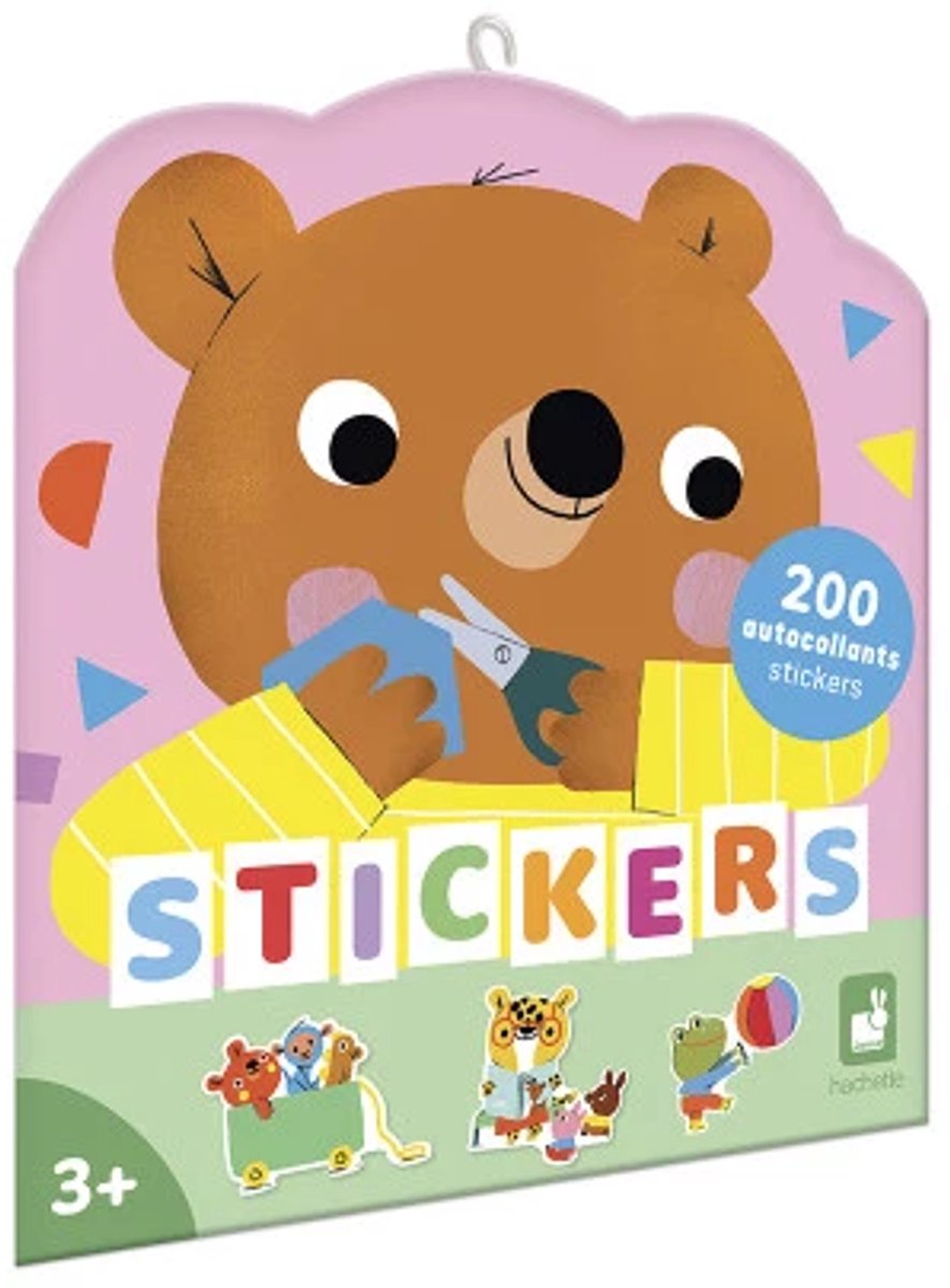 Janod - Stickerbuch - Tiere im Kindergarten - 200 Sticker