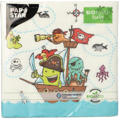 Papstar Servietten Piratencrew 3-lagig 33x33cm
