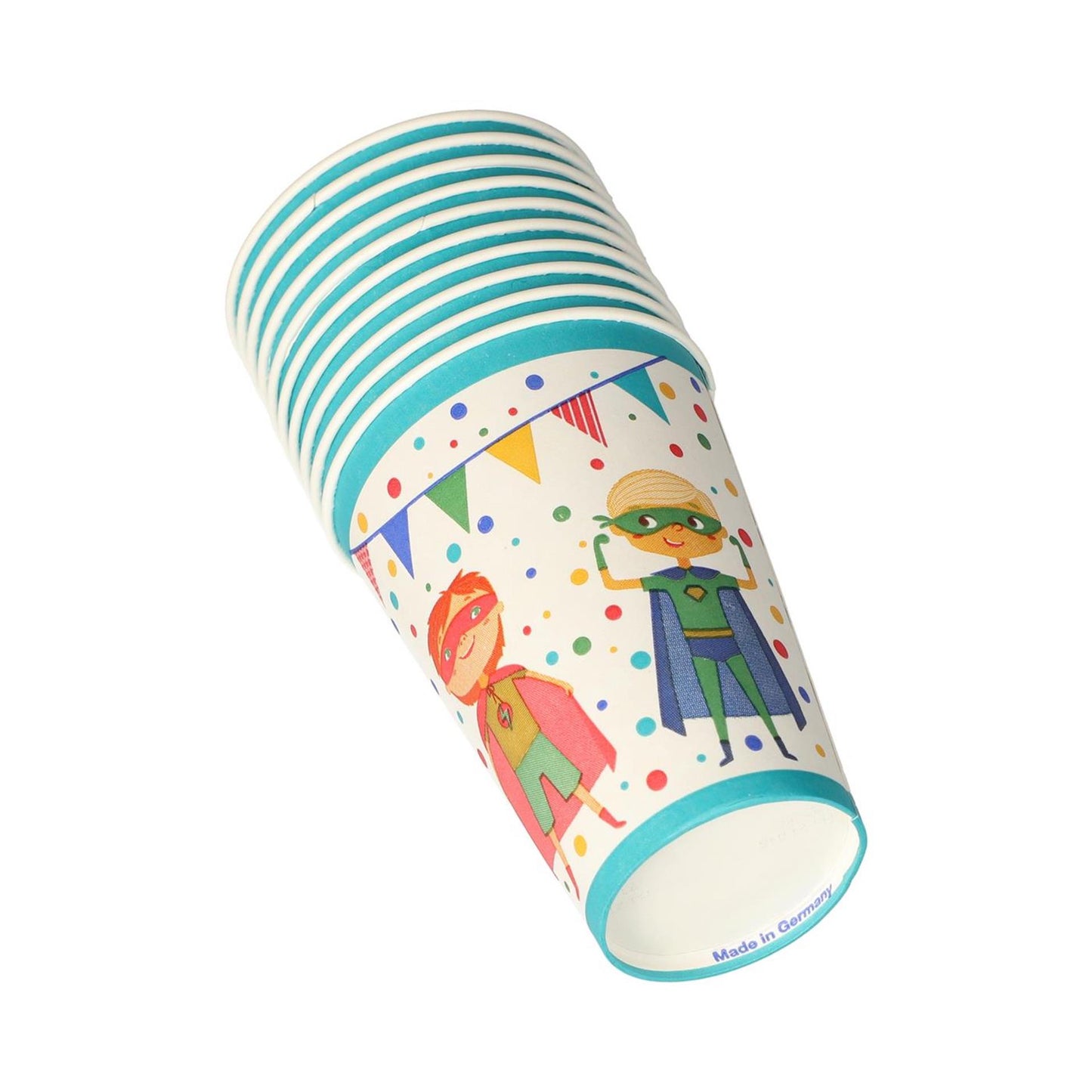 Papstar Becher Superheldenkarton 0,2l ø7x9,7cm