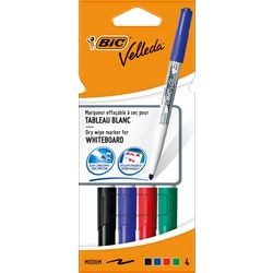 Whiteboard-Marker Bic 1741 Velleda Kunststoffhalter breit 1,5 mm sortiert rund