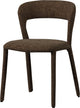Woood edler Esszimmerstuhl – Polyester – Braun meliert – 76 x 51 x 56