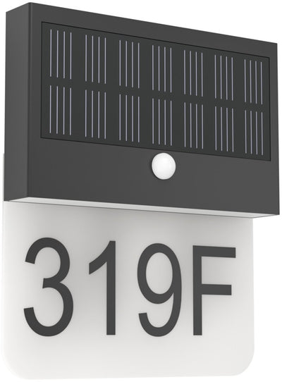 Eglo Conettimara Solar-Außenwandleuchte – Sensor – wiederaufladbar – LED – 23 cm – schwarz milchfarben