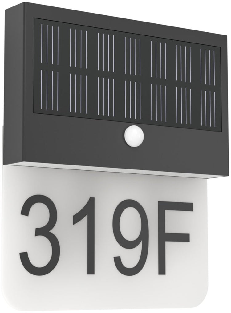 Eglo Conettimara Solar-Außenwandleuchte – Sensor – wiederaufladbar – LED – 23 cm – schwarz milchfarben