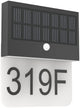 Eglo Conettimara Solar-Außenwandleuchte – Sensor – wiederaufladbar – LED – 23 cm – schwarz milchfarben