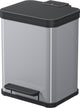 Hailo Hailo Oko Duo plus M Pedal Eimer 2x9l Silber Schwarz