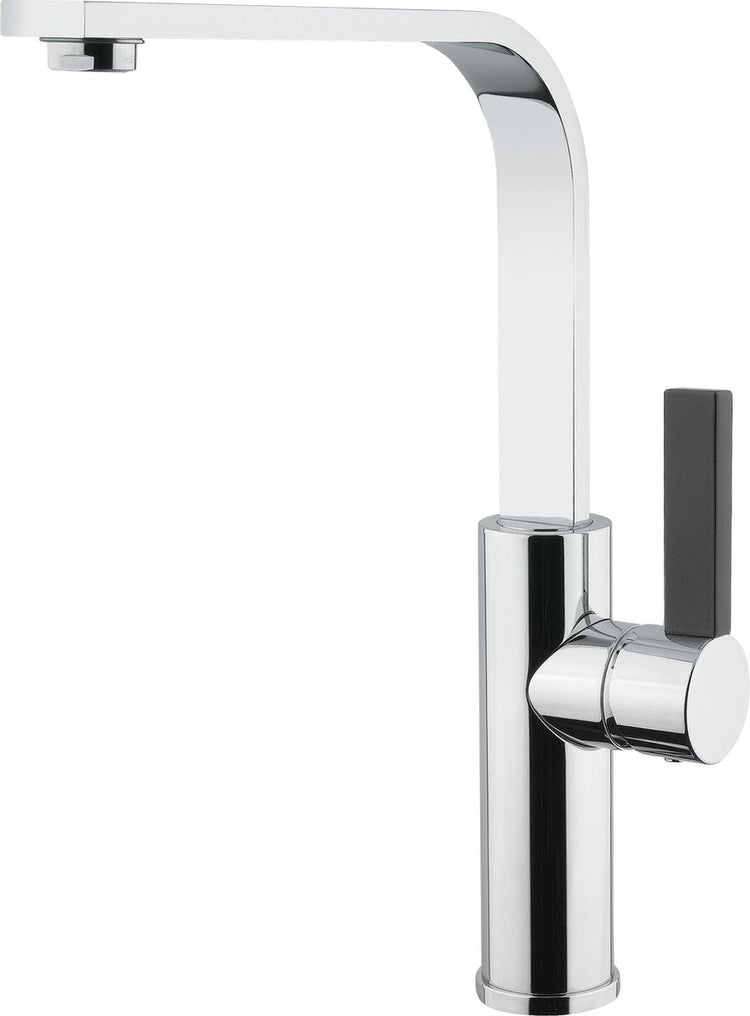 Flache Küchenarmatur von Plieger – Küchenarmatur mit schwenkbarem Auslauf – Wasserhahn aus Messing – ein Hebel – Chrom