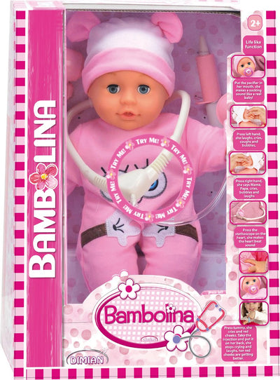 Dimian Pop Dokterset mit Zubehör – Molly Bambolina – 36 cm.