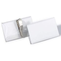 Abzeichen langlebig 8110-19 transparent 25 Stück 4 x 7,4 cm