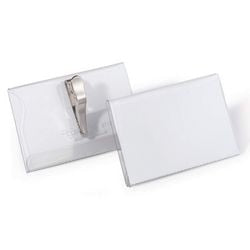 Abzeichen langlebig 8111-1 transparent 25 Stück 5,4 x 9 cm