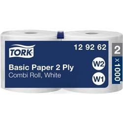 Reinigungspapier Tork W1 W2 2-lagig weiß