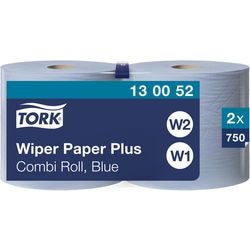 Wischer-Kombirolle Advanced Tork 420 W2 2-lagig blau