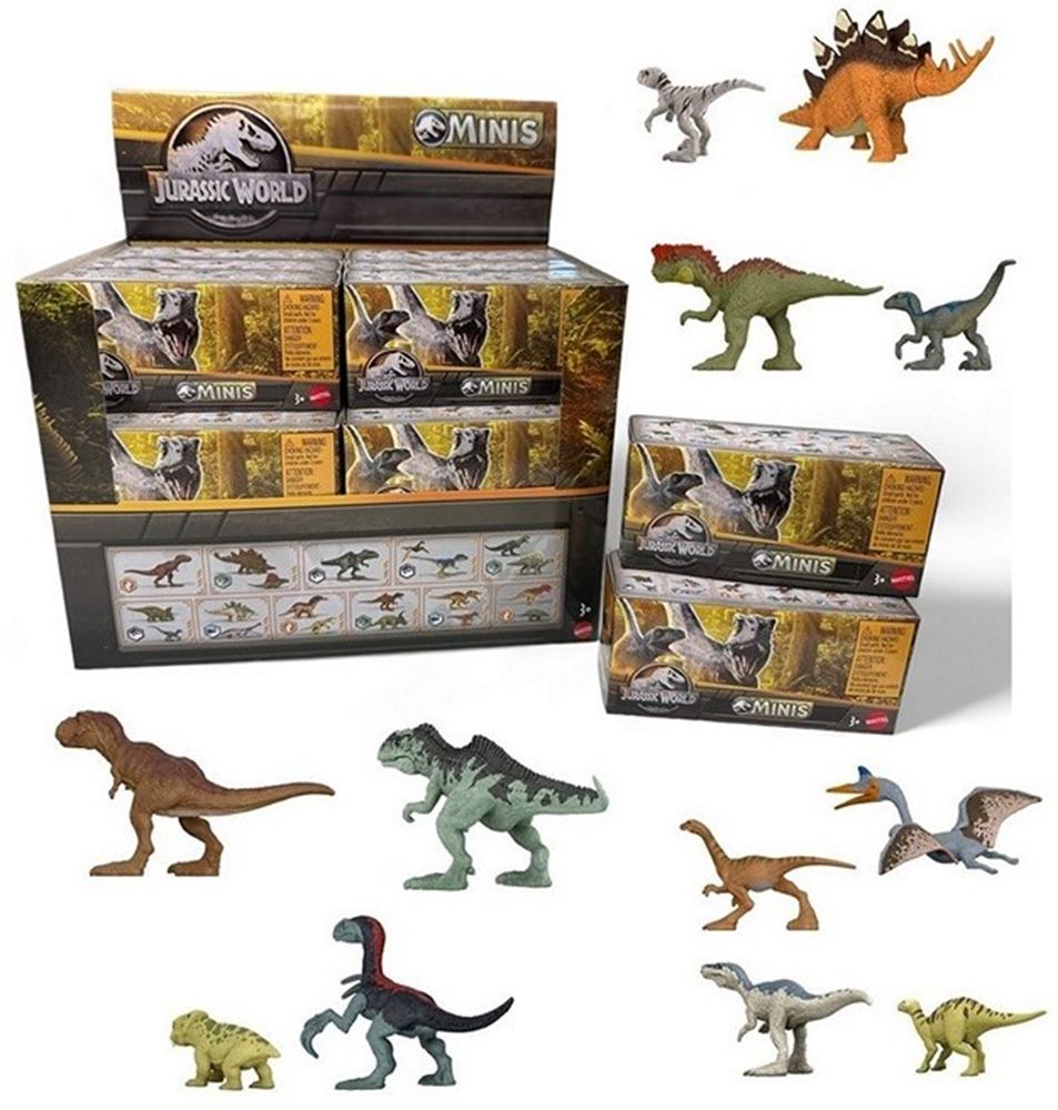 Jurassic World Minis Figur 1er-Pack + 2er-Pack