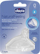Chicco Schnuller 0m+ gebogenes Silikon transparent