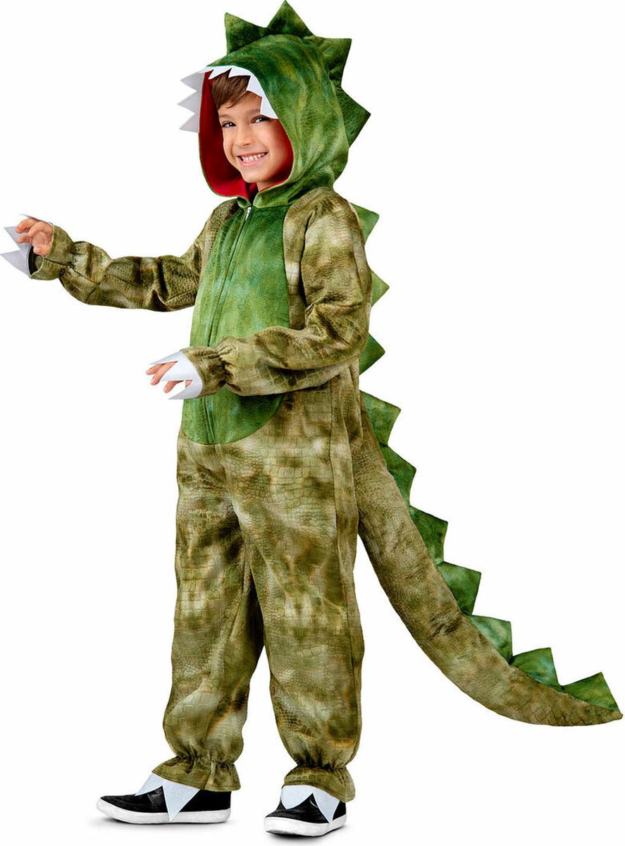 Mama Funcompany Dinosaurier-Kostüm für Kinder, T-Rex – 7–9 Jahre