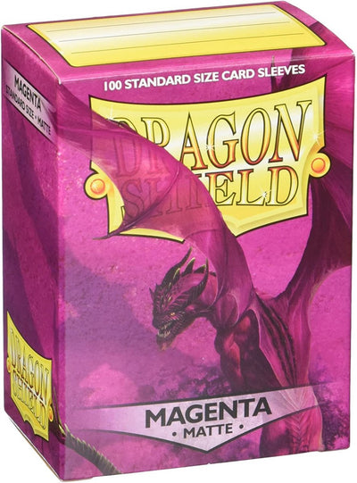 Arcane Tinmen Drachenschild – Kartenhüllen in Standardgröße Magenta matt 100x