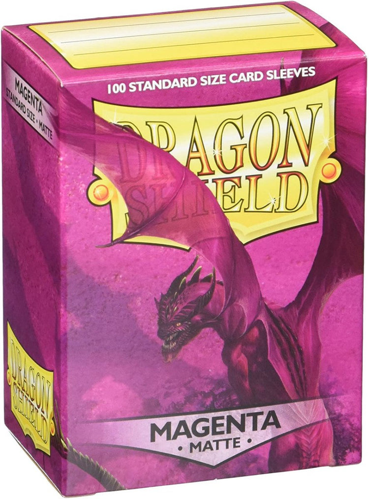 Arcane Tinmen Drachenschild – Kartenhüllen in Standardgröße Magenta matt 100x