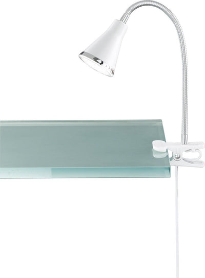 Rl Live Your Light Reality Arras - Klemmleuchte - weiß - inkl. 1x SMD 4 W - Schnurschalter - flexibel - Klemmlampe