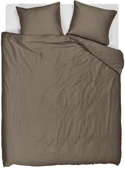 Bettwäschehaus-Wechselbettbezug – einfarbig – Einzelbetten – 240 x 200 220 – Taupe