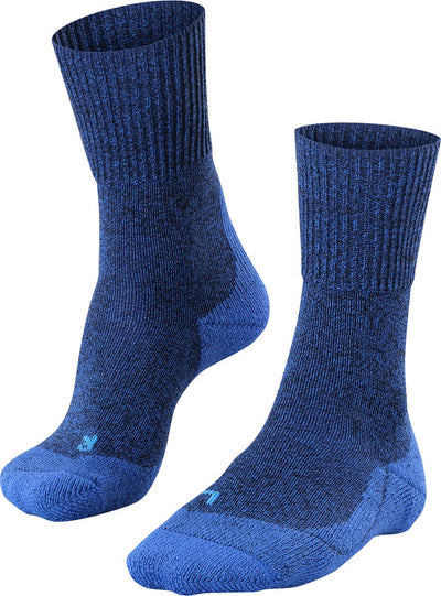 Falke TK1 Wool Anti-Blister Wandersocken aus dickem Woll-Funktionsmaterial Herren Blau - Größe 39-41
