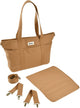 Béaba Wickeltasche Madrid – Stilltasche mit 11 Fächern – inklusive Wickelauflagen-Isothermfach – 22l Tragetasche – Beige