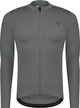 BBB Cycling Essence Ls – Fahrradshirt Herren Langarm – 10–15 °C – atmungsaktives MTB- und Radsportshirt mit 3 Rückentaschen – Dunkelgrau