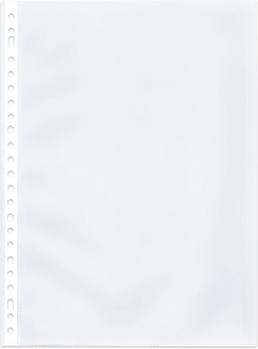 Kangaro-Showtasche – A4 – PP – 23 Löcher – 120 Mikron – transparent gekörnt – 50 Stück – K-14031