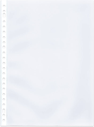 Kangaro-Showtasche – A4 – PP – 23 Löcher – 120 Mikron – transparent gekörnt – 50 Stück – K-14031