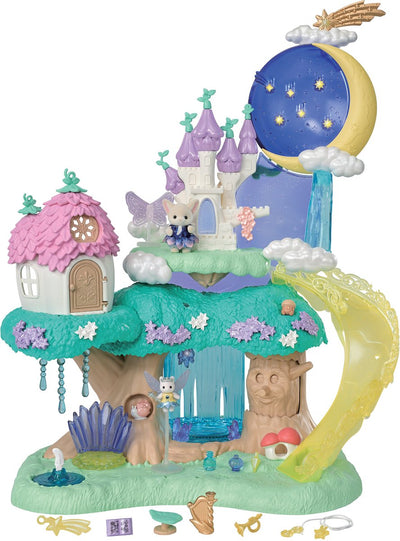 Sylvanian Family 5857 Waldfeenschloss – mit 2 samtweichen Spielfiguren