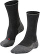 Falke TK2 Explore Wool Silk Medium Wattierung Wolle Funktionsmaterial Wandersocken Herren Grau – Größe 39-41