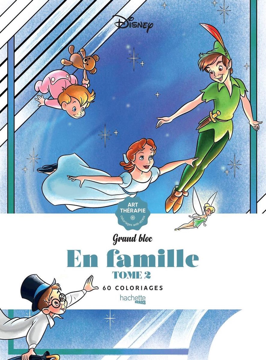 Hachette Grands Blocs Disney En Famille Tome 2 – Malbuch für Erwachsene