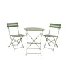 Decoris Bistro-Set grüner Stahl ø60xh71cm