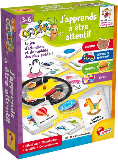 Lisciani carotina plus j'apprends eine faire Aufmerksamkeit