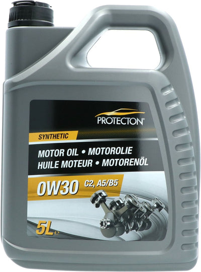 Protecton-Motorenöl – vollsynthetisch 0w-30 c2 – langlebig – für Motoren mit DPF- und/oder TWC-Technologie – Kraftstoffeinsparung – 5 Liter