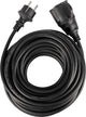 Q-Link-Verlängerungskabel – geerdet – IP44 – h05rrf – 3 x 1,5 mm² – 12 m – schwarz