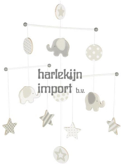 Goki Holzbaby Mobile Elefant und Sterne