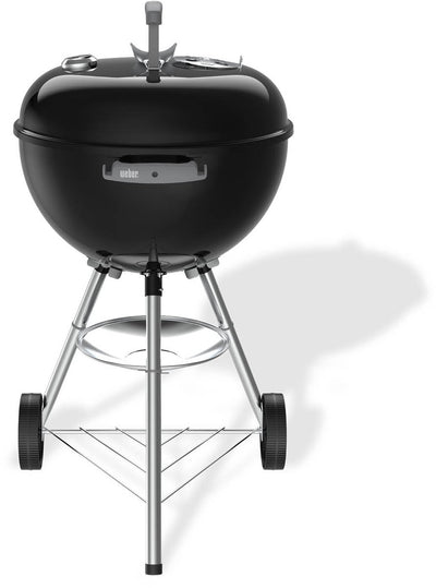 Weber Bar-B Wasserkocher – ø 47 cm Grillrost – Holzkohlegrill – Schwarz – Ascheauffangschale – 2 langlebige, wetterbeständige Räder – Deckelthermometer – 2 Werkzeughaken – kratz- und rostbeständig