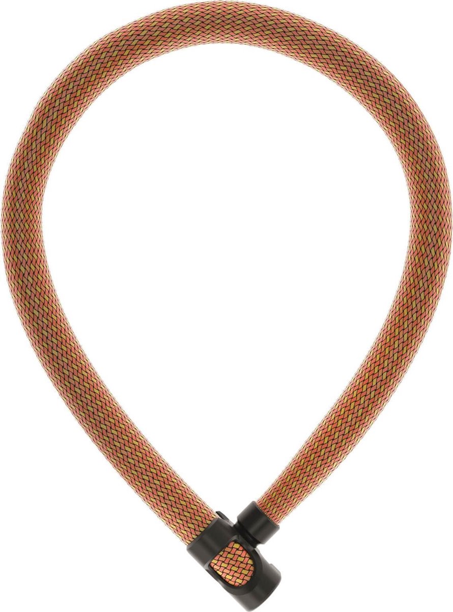 Abus IvyTex 7210 - Orange Fahrradkettenschloss, 85cm, Schlüsselschloss