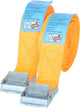 Carpoint Zurrgurte 2 x 2,5 Meter – 25 mm breit – 2er-Set – zur sicheren Ladungssicherung – geeignet für PKW-Anhänger