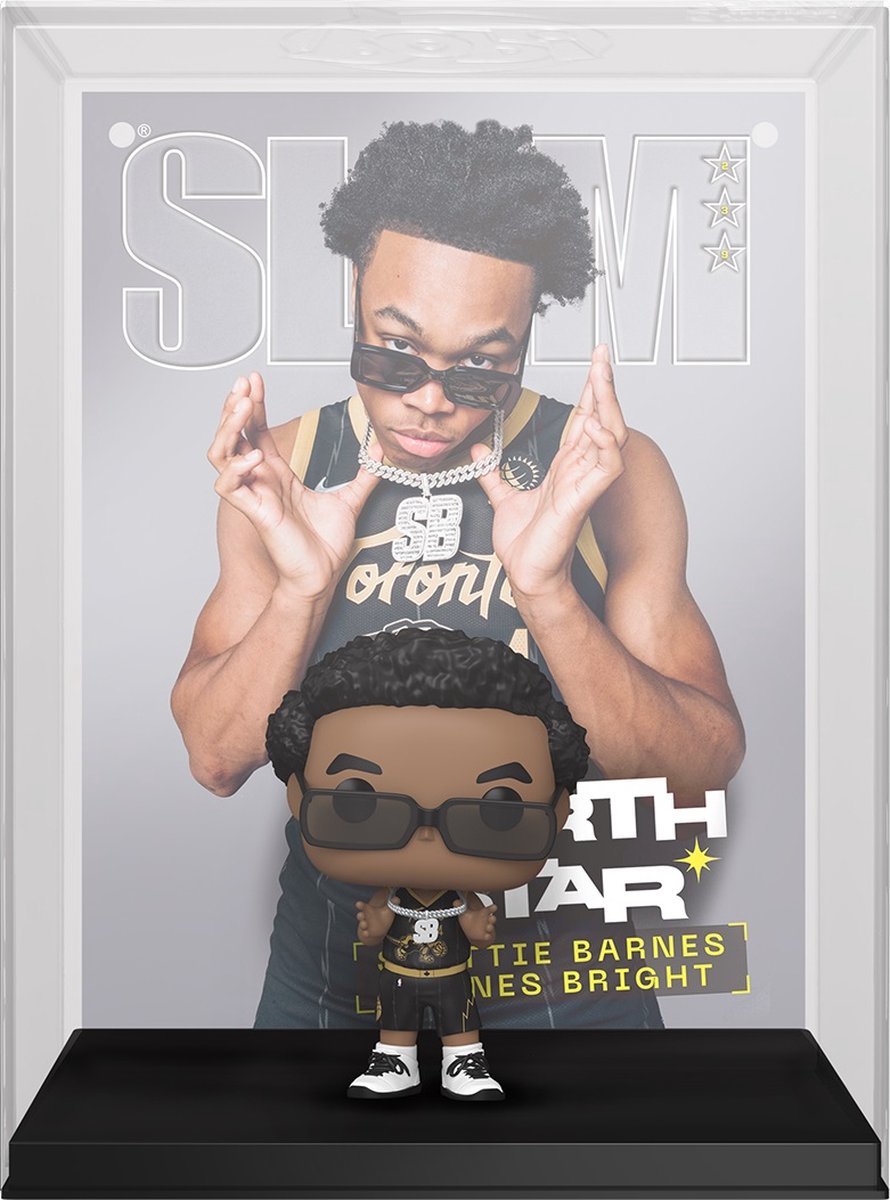 Funko NBA – Cover Pop! Basketball Scottie Barnes (Slam Magazin), 9 cm große Sammelfigur – mehrfarbig