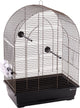 Flamingo-Sittichkäfig Klara 2 45x28x62,5 Metallic-Taupe