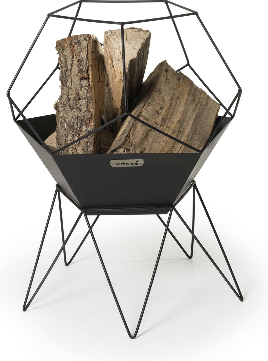 Barbecook Jura – Feuerkorb – für den Außenbereich – geometrische Form – 42,5 x 42,5 x 70 cm