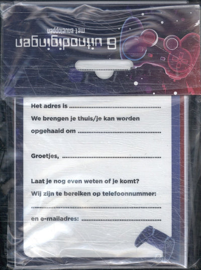 Interstat Einladungskarten - Game On - 6 Stk.