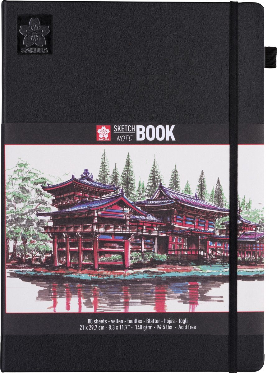 Sakura • Skizzen- und Notizbuchbuch 80 Seiten cremeweiß
