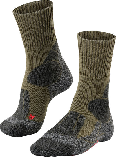 Falke TK1 Anti-Blister Wandersocken aus dickem Woll-Funktionsmaterial Herren grün - Größe 42-43