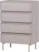 Woood Tours Kommode 4 Schubladen – Melamin MDF – Sand – 102 x 70 x 42
