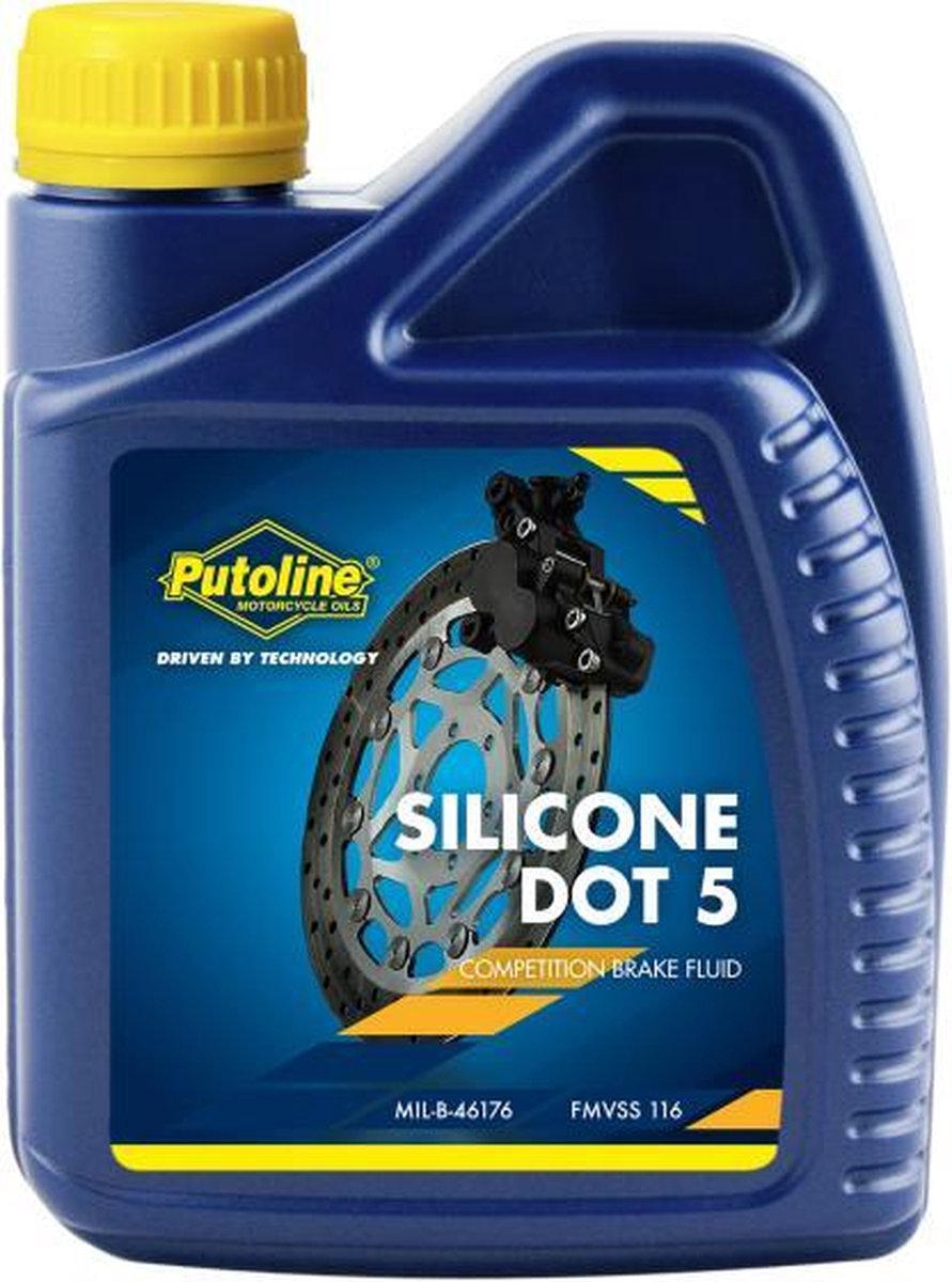 Putoline Dot 5 Silikon-Bremsflüssigkeit 500 ml transparent