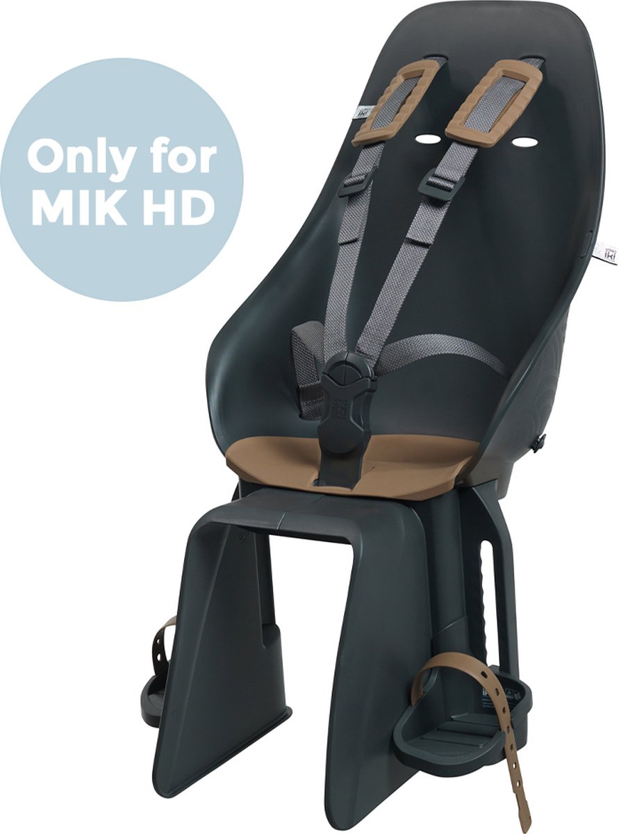 Urban Iki Fahrrad-Hintersitz Ta–Ke Mik HD – Bincho Black Kurumi Brown