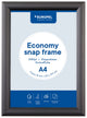 Europel Economy Klickrahmen – Posterrahmen – A4 – 21 x 29,7 cm – 25 mm – Aluminium – Schwarz