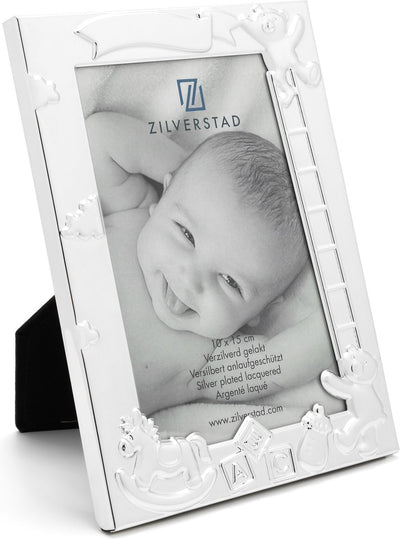 Zilverstad - Fotorahmen Baby ABC 10x15cm versilbert